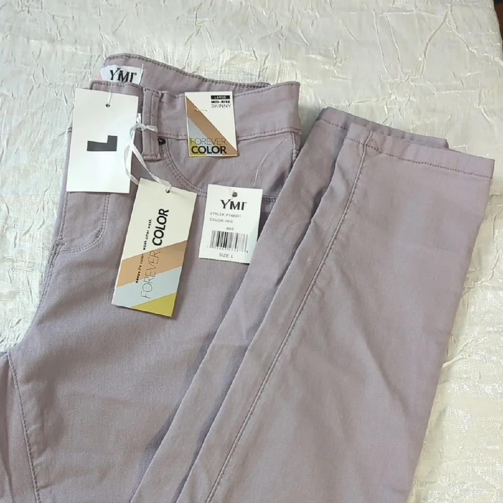 YMI Lavender Skinny Pants - Picture 3 of 3